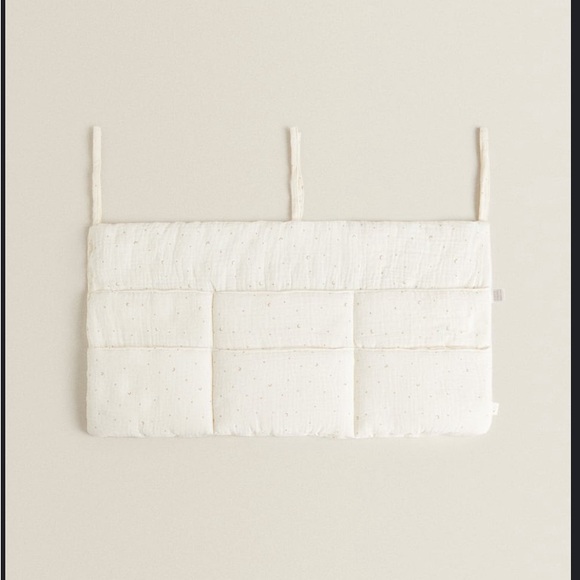 Zara home set chiffon carrycot wrap and chiffon organizer Moons & Stars - Picture 2 of 9